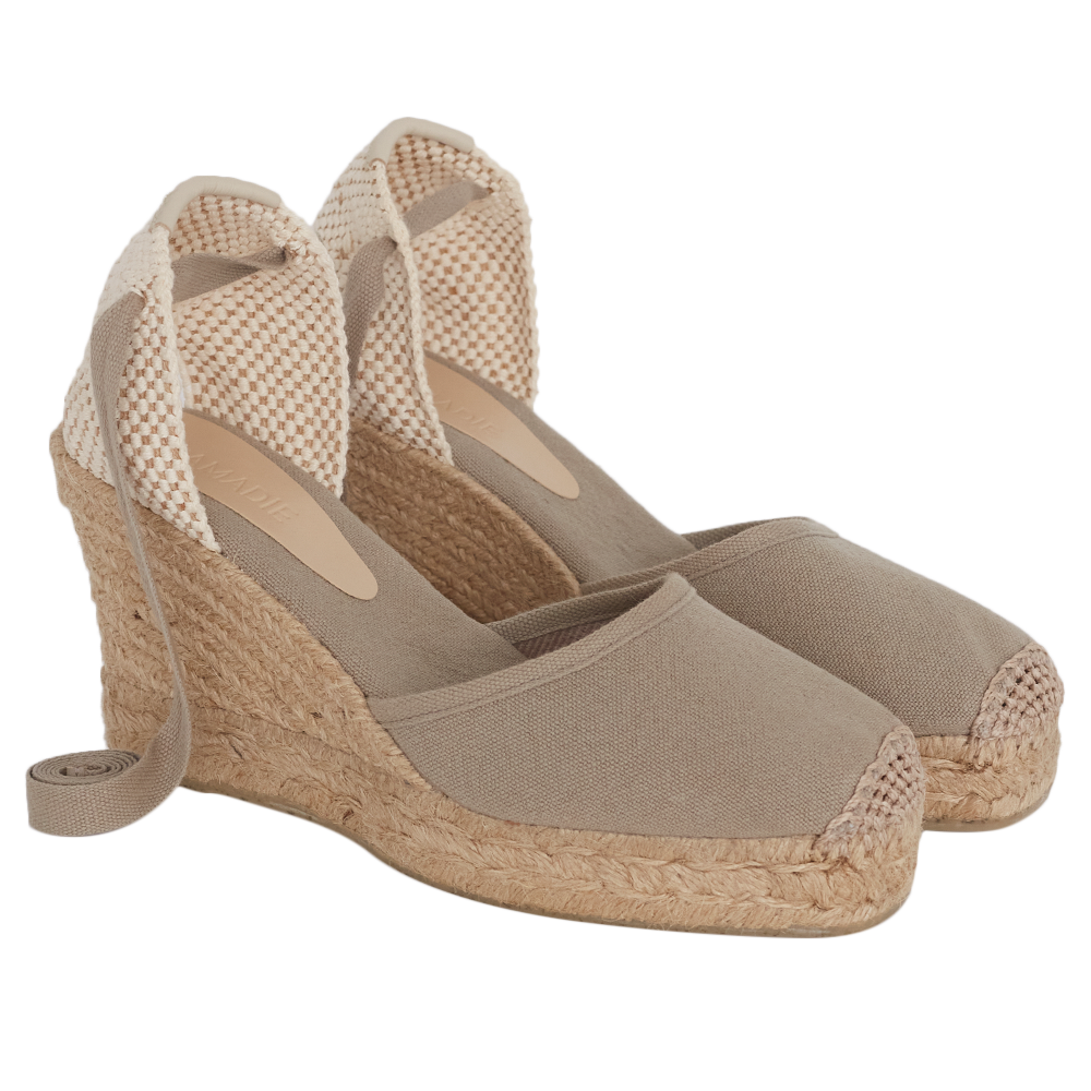 Trancoso Plataform Espadrille Kakhi-Espadrille - Tramadie International